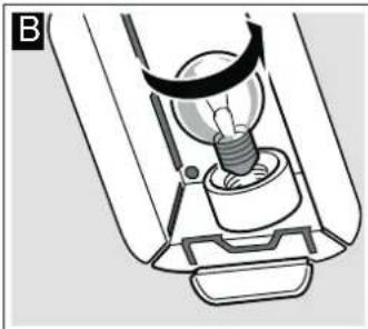 Junker JB33DP50 - Changer la lampe du four au plafond - 3