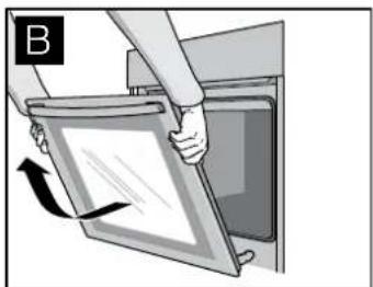 Junker JB33AC50 - Removing the appliance door - 3