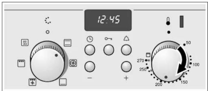 Junker JB23UK52 - Setting the type of heating and temperature - 2