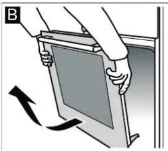 Junker JB23PP50 - Unhooking the door - 2
