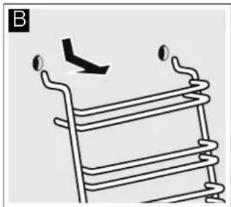 Junker JB13AB50 - Unhooking the rails - 2