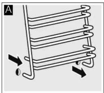 Junker JB13AB50 - Unhooking the rails - 1