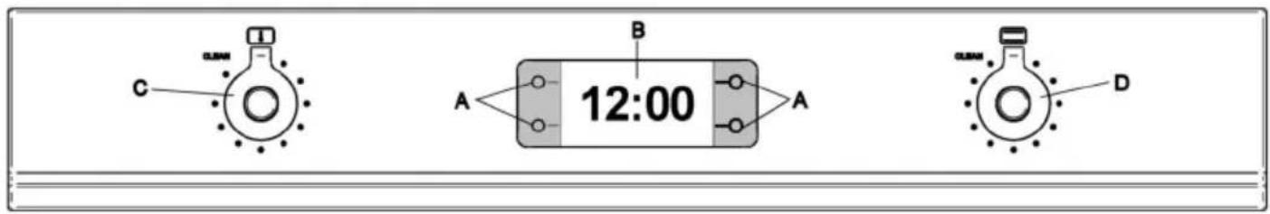 BERTAZZONI F60CONXT - Frontal de mandos - 2