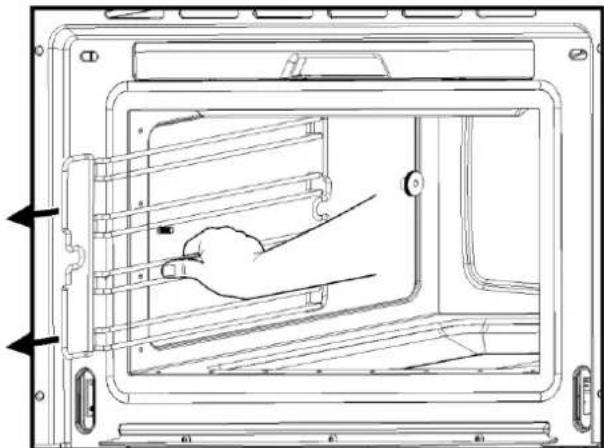 BERTAZZONI F45CONVAPX - Removing the shelf guides - 3