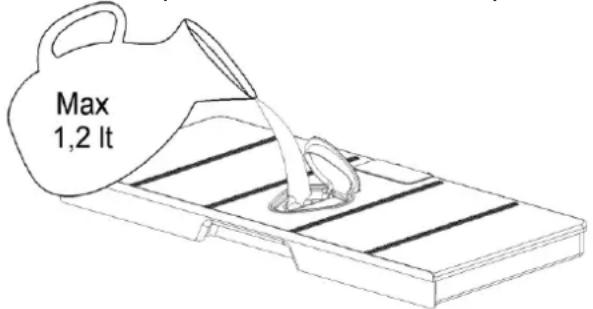BERTAZZONI F45CONVAPX - Remplir le réservoir d'eau - 1