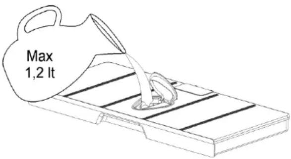 BERTAZZONI F45CONVAPX - Wassertank füllen - 1