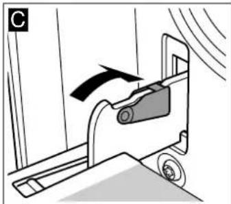 BLAUPUNKT 5HD31050 - Attaching the door - 3