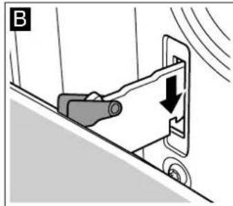 BLAUPUNKT 5HD31050 - Attaching the door - 2