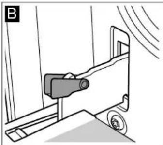 BLAUPUNKT 5HC31050 - Detaching and attaching the oven door - 2