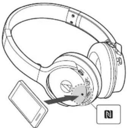 AUDIO TECHNICA SonicFuel ATHAR3BT - Pairing an NFC-compatible Bluetooth device - 1