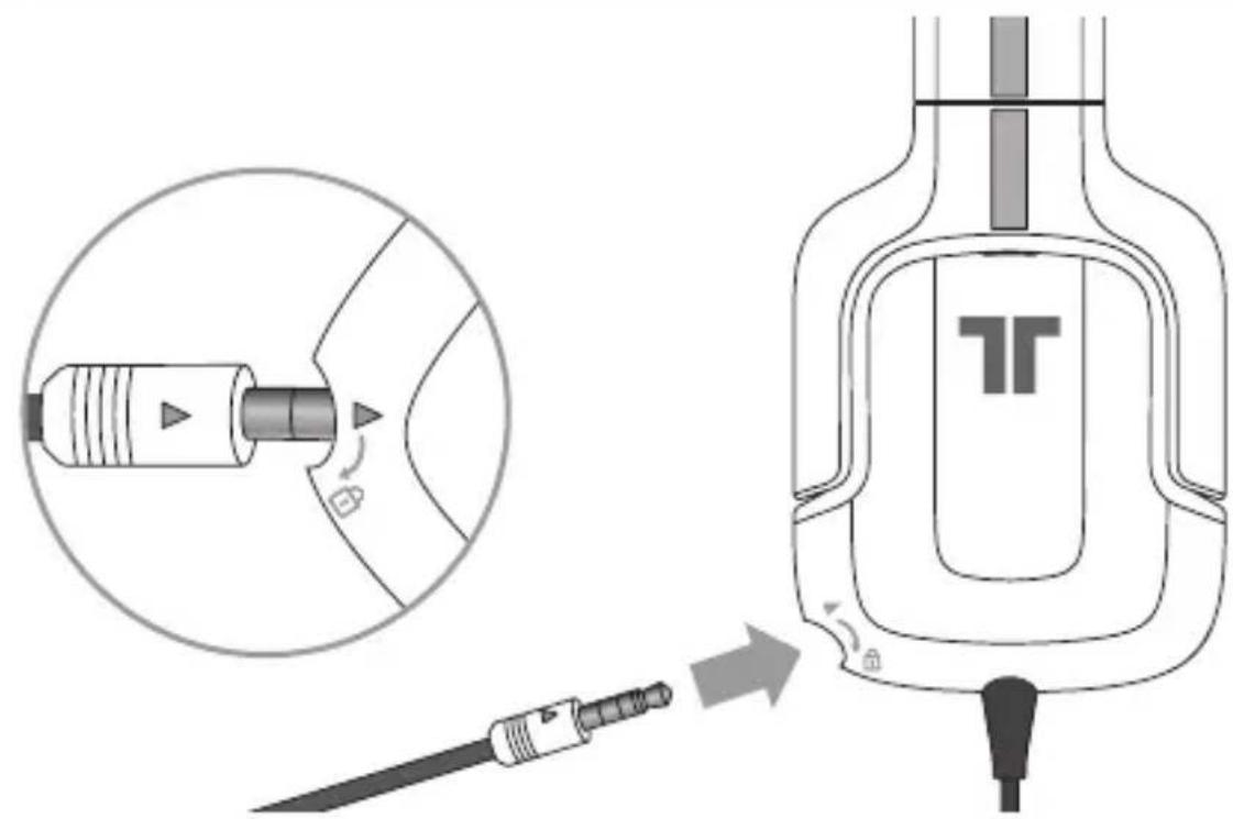 TRITTON Kunai Stereo Gaming Headset - Cómo conectar el micrófono - 1