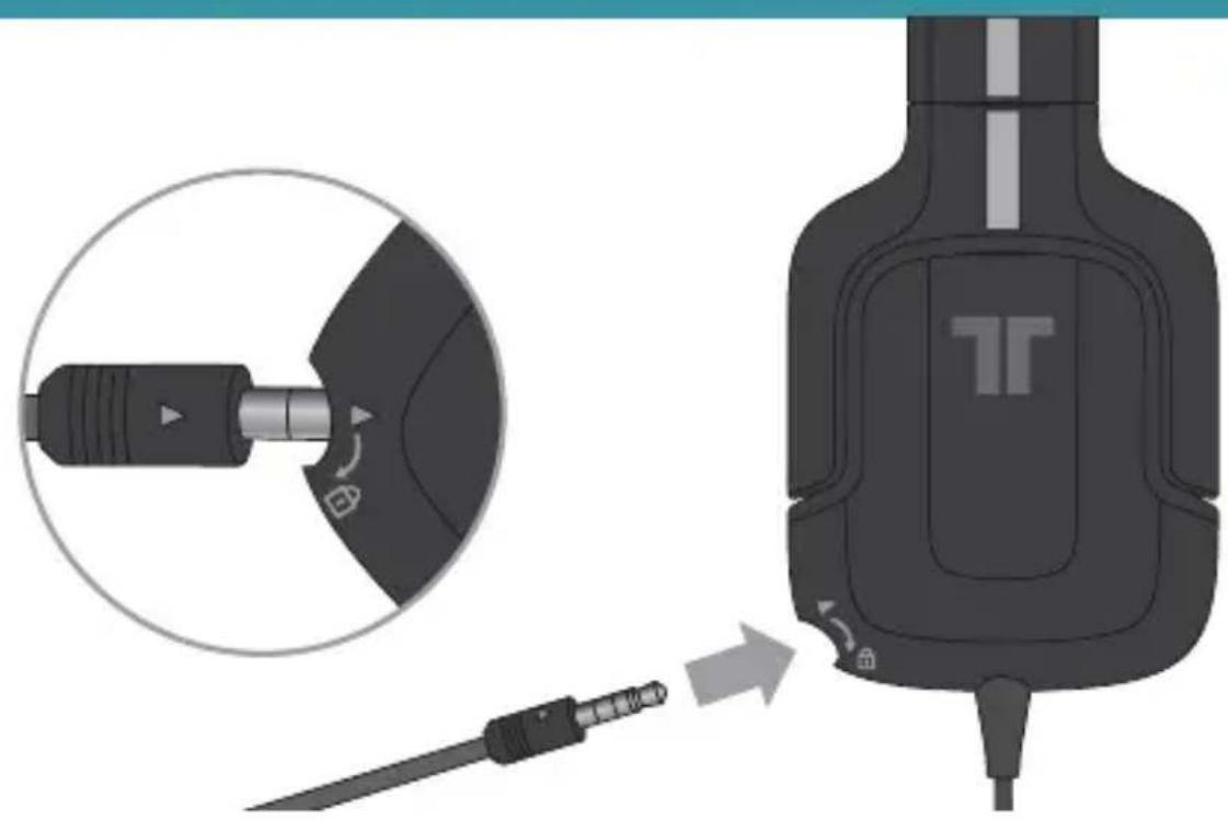 TRITTON Kunai Stereo Headset for Wii U and Nintendo 3DS - Connecting the Microphone - 1