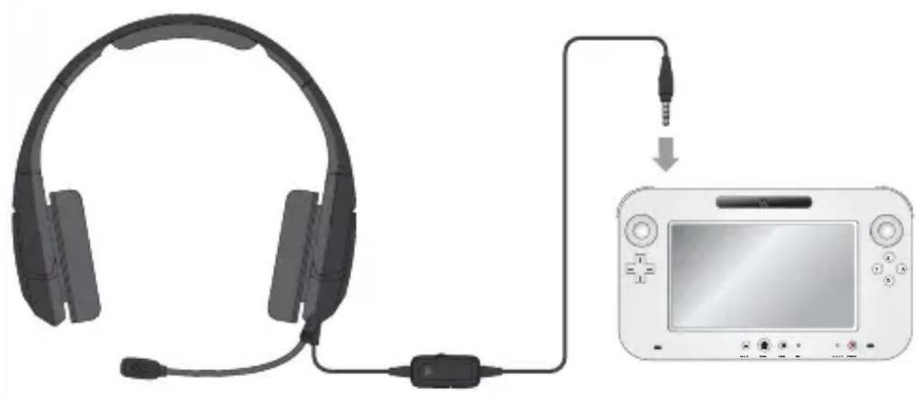 TRITTON Kunai Stereo Headset for Wii U and Nintendo 3DS - Opret forbindelse til Wii U GamePad™ - 1