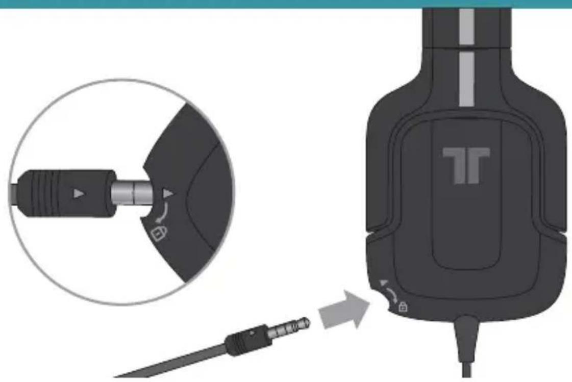 TRITTON Kunai Stereo Headset for Wii U and Nintendo 3DS - como connectar el micrófono - 1