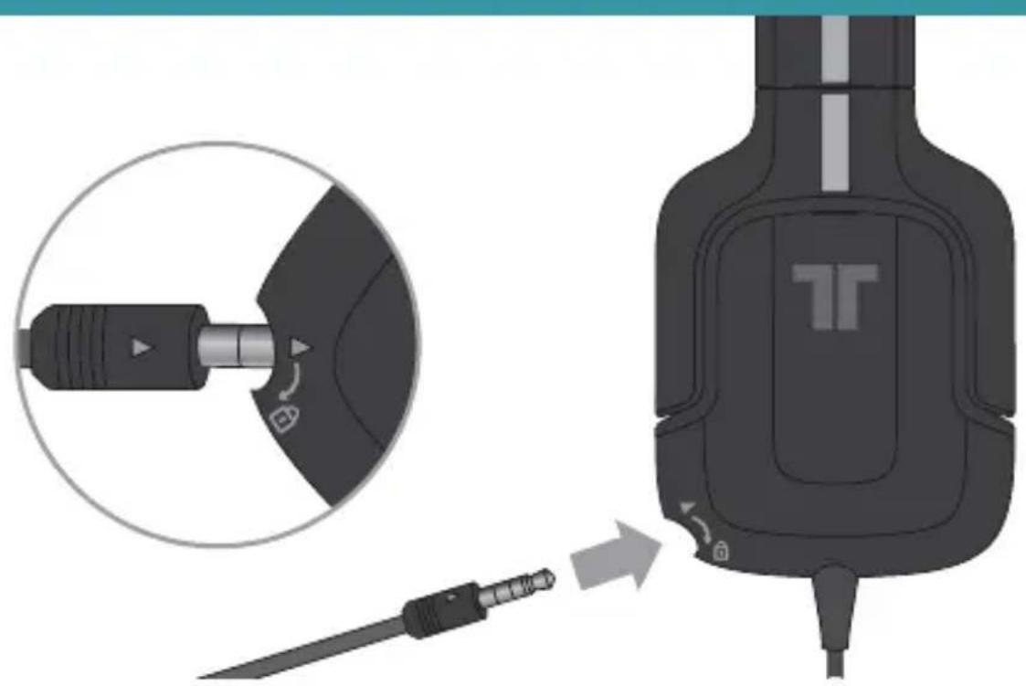 TRITTON Kunai Stereo Headset for Wii U and Nintendo 3DS - Collegamento del microfondo - 1