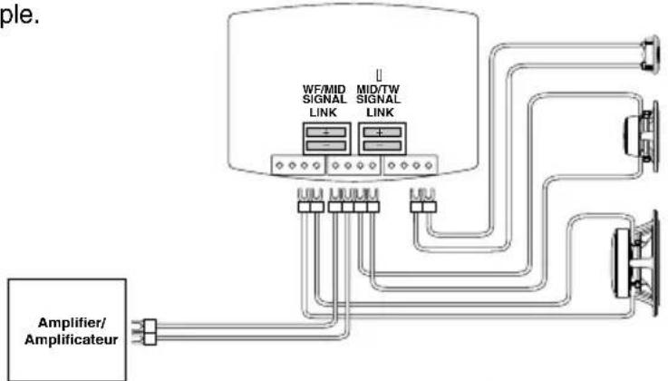 ALPINE SPXZ18T - Connection Example 1 / Exemple de connexion 1 - 1