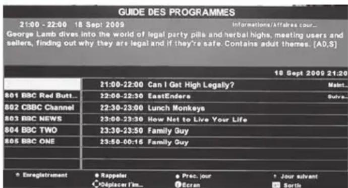 BLAUPUNKT B26C5 - Guide TV sur 7 jours / Enregistrement USB - 1