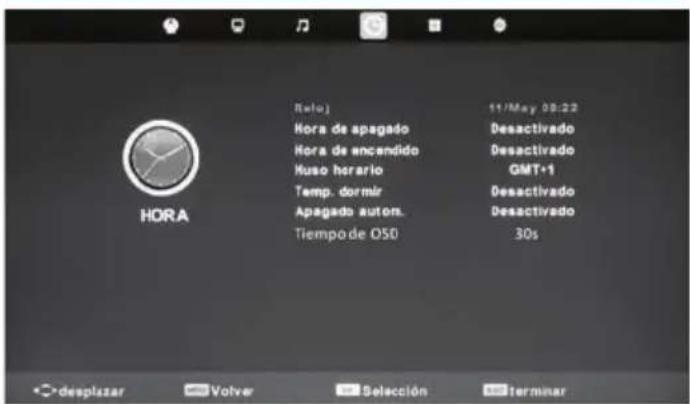 BLAUPUNKT B26C5 - Menu de hora - 1