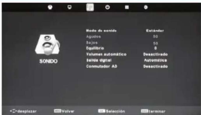 BLAUPUNKT B26C5 - Menu de sonido - 1