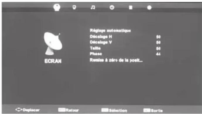 BLAUPUNKT B26C5 - Paramètres de l'écran - 1