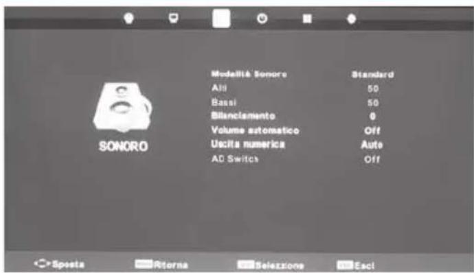 BLAUPUNKT B26C5 - Menu suono | Menu orario - 1