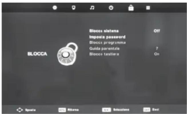 BLAUPUNKT B26C5 - Menu blocca - 1