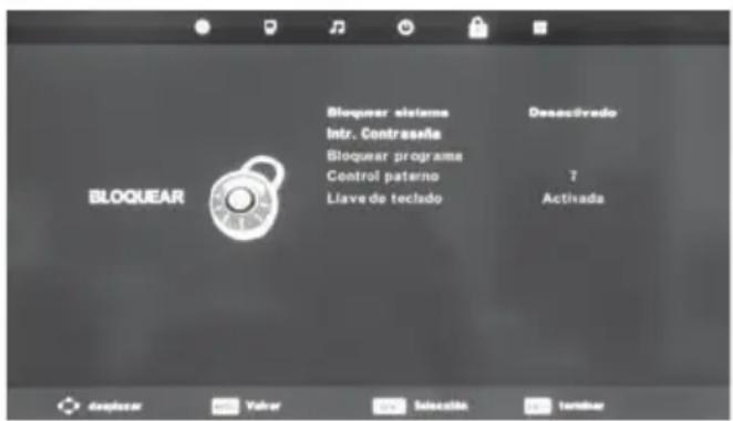 BLAUPUNKT B26C5 - Menu de bloquear - 1