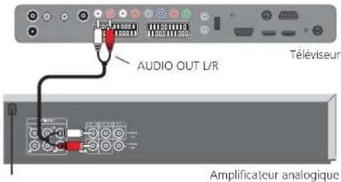 LOEWE Xelos 37 SL - Raccorder l'amplificateur audio analogique - 1