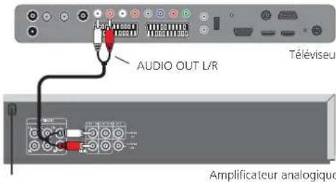 LOEWE Xelos 32 SL - Raccorder l'amplificateur audio analogue - 1