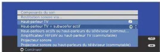 LOEWE Xelos 32 SL - Restitution du son via les haut-parleurs TV et le subwoofer actif - 3