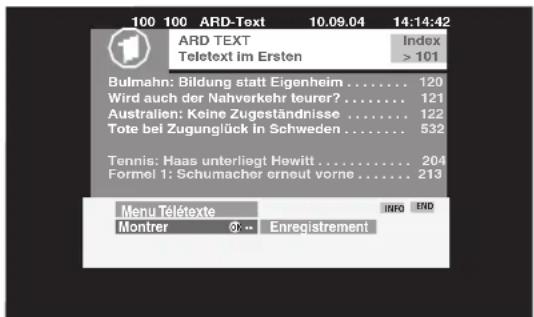 LOEWE Mimo L 20 DVB T - Menu Téletexte - 2