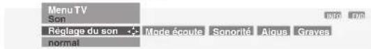 LOEWE Mimo L 20 DVB T - Généralités sur la commande des menus - 4