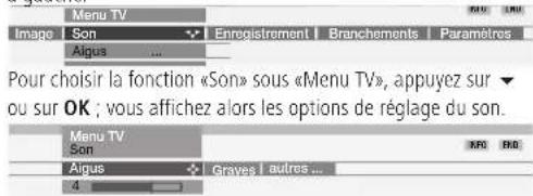 LOEWE MODUS L 42 - Exemple d'utilisation des menus - 2