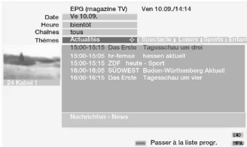 LOEWE MODUS L 42 - Utiliser I'EPG - 4