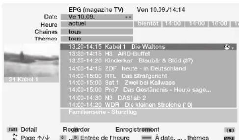 LOEWE MODUS L 42 - Utiliser I'EPG - 1