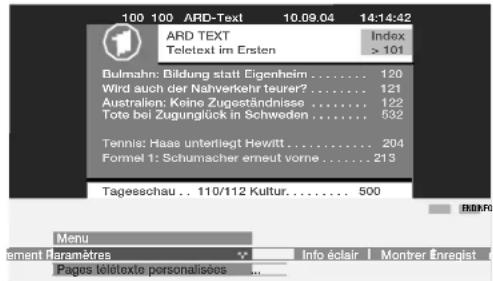 LOEWE MODUS L 42 - Menu Télétexte - 1