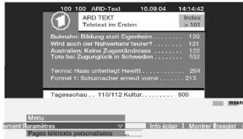 LOEWE Modus L 37 - Menu Téletexte - 2