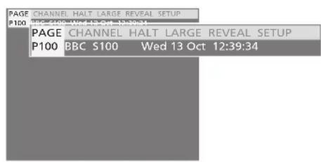 BANG & OLUFSEN Beovision 623 - Pour agrandir la page de telétexte ... - 1