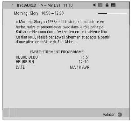 BANG & OLUFSEN DVBTS - Enregistrement programmé ... - 2