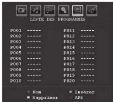 DURABASE 40DB906 - Tableau des programmes - 1