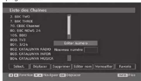 DURABASE 40DB906 - Déplacer des chaînes dans le tableau des programmes - 1