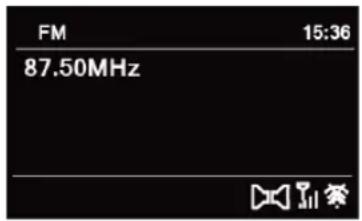 TECHNISAT DigitRadio 580 - Vybér režimu FM - 1