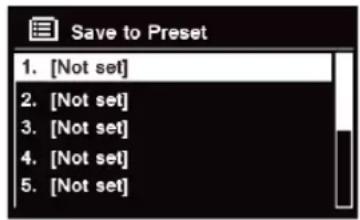TECHNISAT DigitRadio 580 - Storing Preset Stations - 1