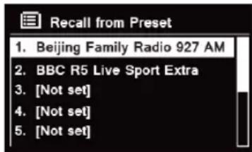 TECHNISAT DigitRadio 580 - Recherche d'une station prédéfinie - 1