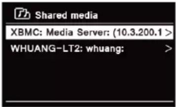 TECHNISAT DigitRadio 580 - Playing Shared Media - 2