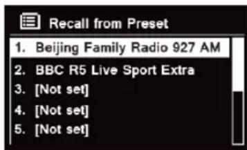 TECHNISAT DigitRadio 580 - Sādan genkaldes en forudindstilet kanal - 1