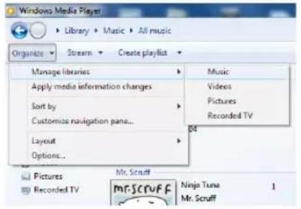 TECHNISAT DigitRadio 580 - Partage de contenu avec Windows Media Player - 1