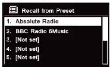 TECHNISAT DigitRadio 580 - Uloženi prednastavenych stanic - 2