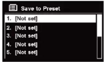 TECHNISAT DigitRadio 580 - Storing Preset Stations - 1