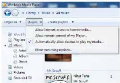 TECHNISAT DigitRadio 580 - Sharing Media with Windows Media Player - 3